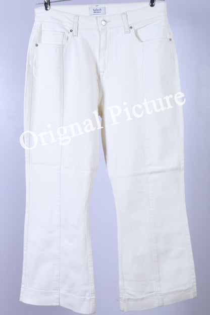 Flared-Leg Pants with Pockets