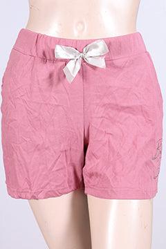 Comfy Satin-Bow Lounge Shorts