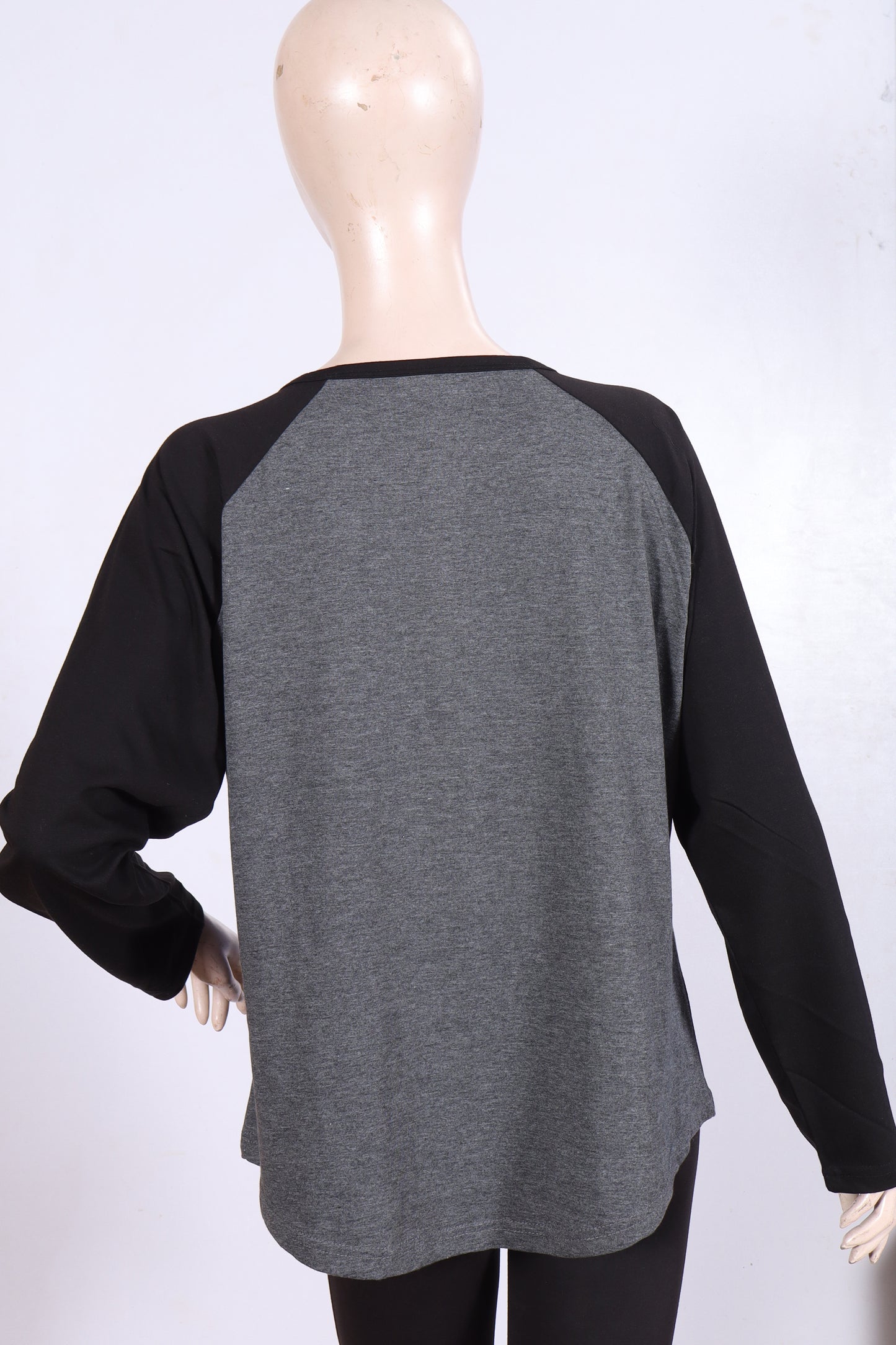 Casual Long-Sleeve Henley Top
