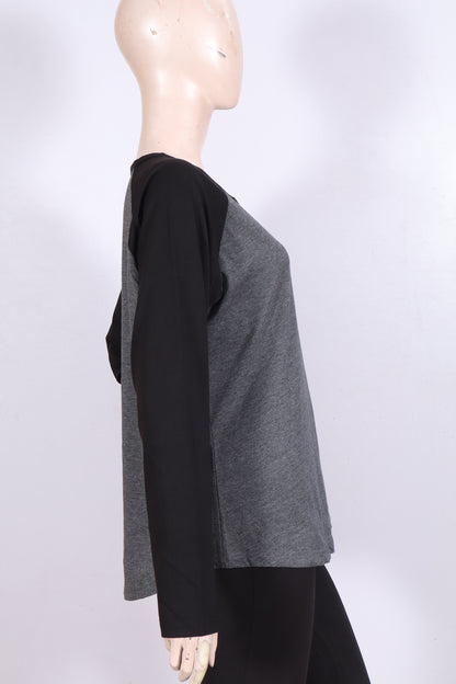 Casual Long-Sleeve Henley Top
