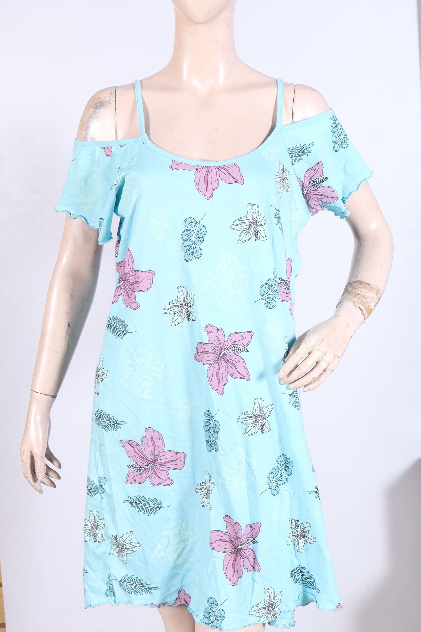 Tropical Breeze Cold-Shoulder Dress  Minor Defect