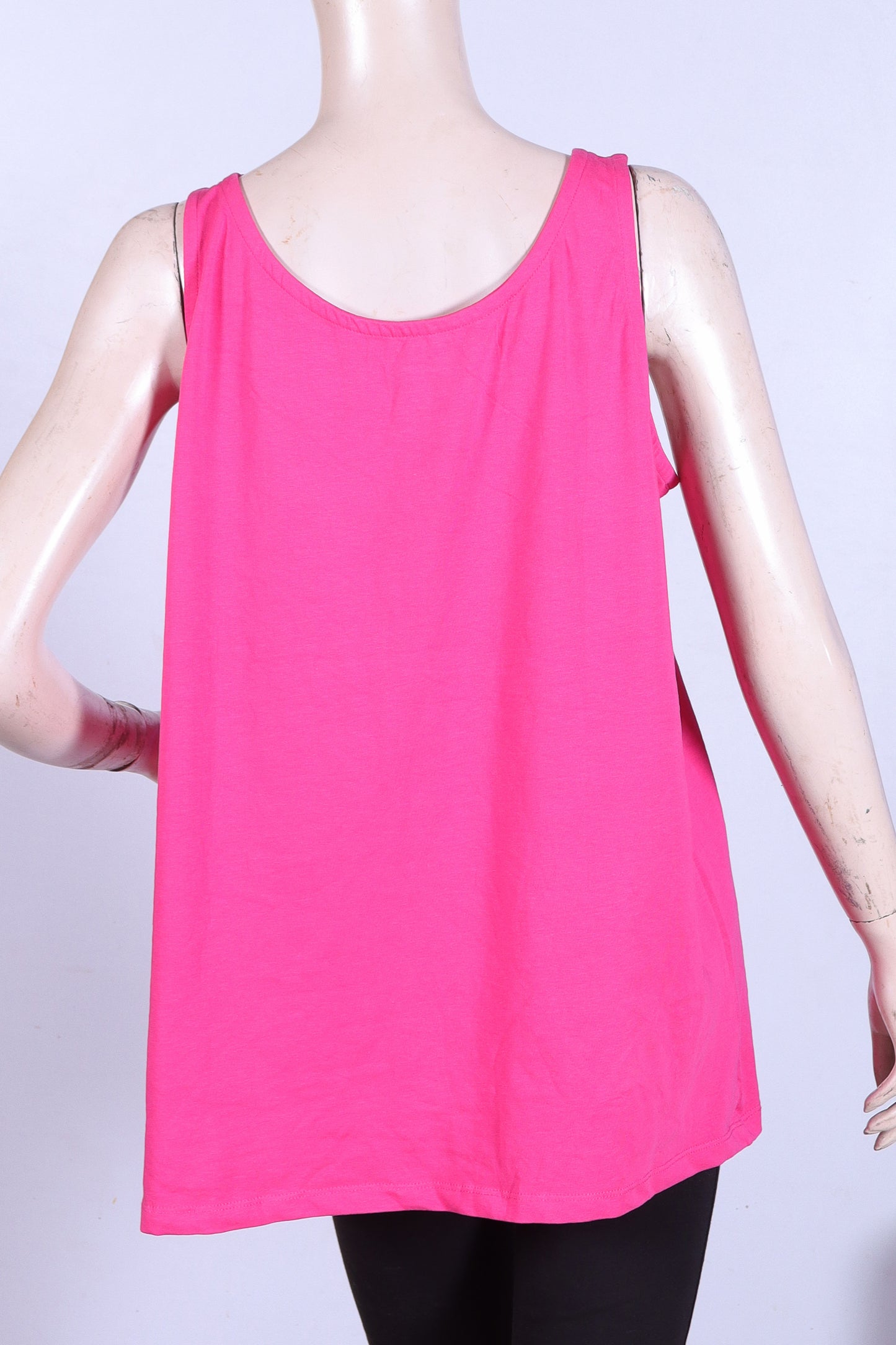 Vibrant Hot Pink Scoop Neck Tank Top – Lightweight Sleeveless Cami