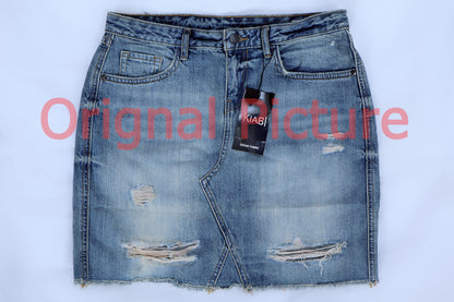 Women's Distressed Ripped Skirt