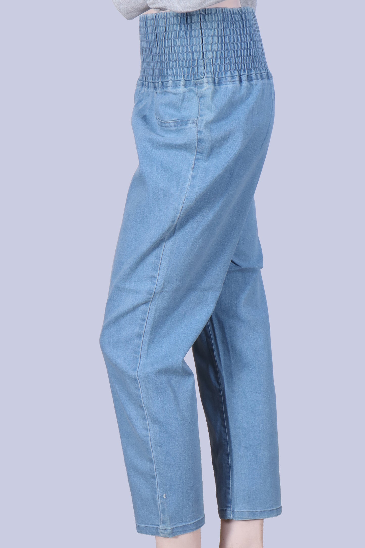 Women's Ieti Elastic Waist Jeggings - Mid Blue