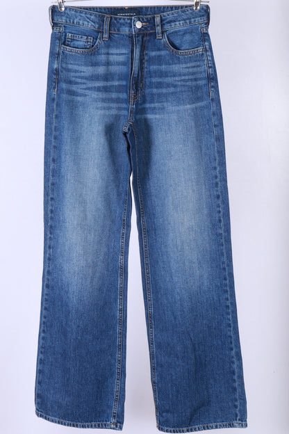 High-Waisted Wide-Leg Denim Jeans