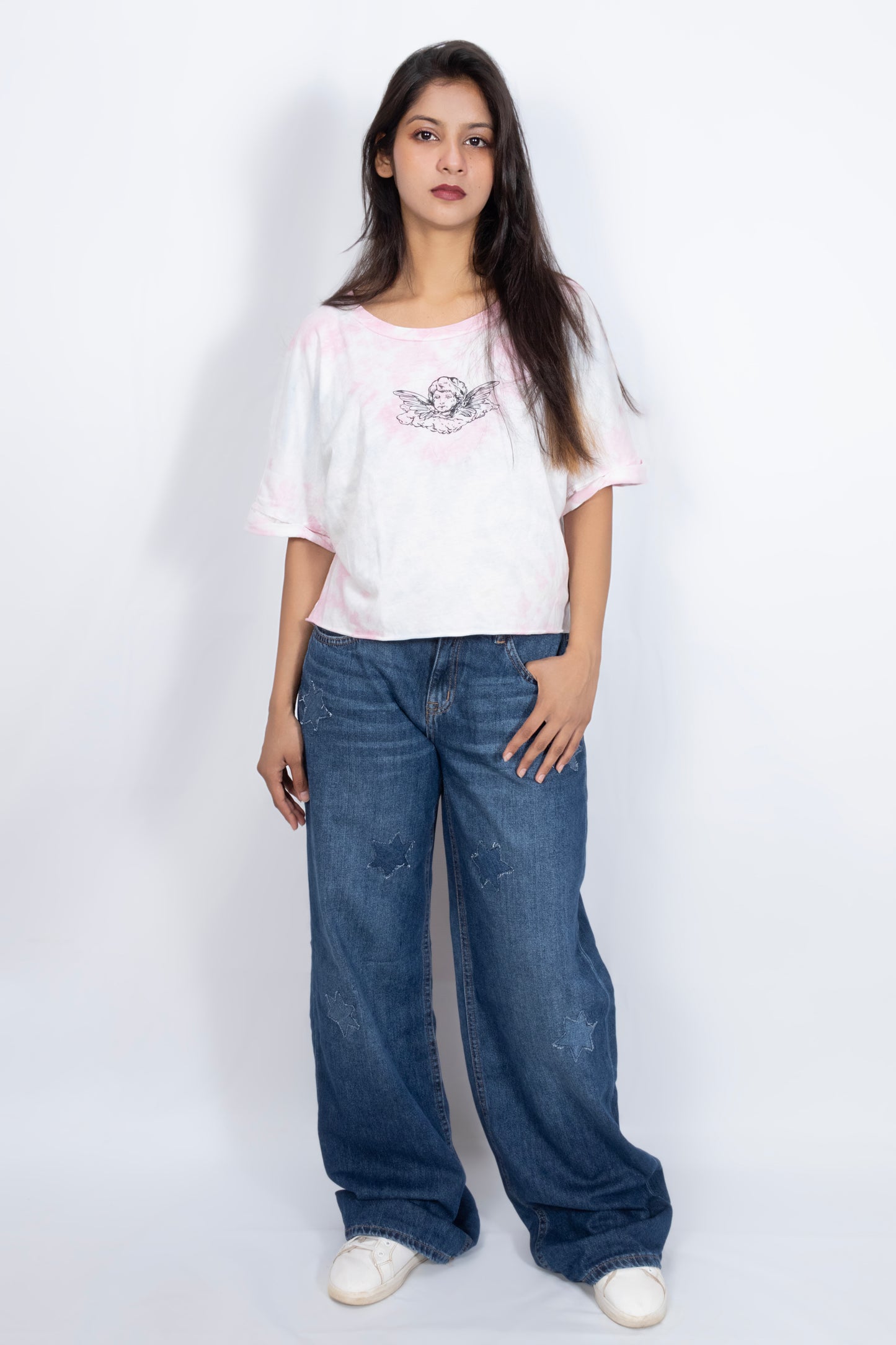 High Rise Wide Leg Jeans – Dark Wash