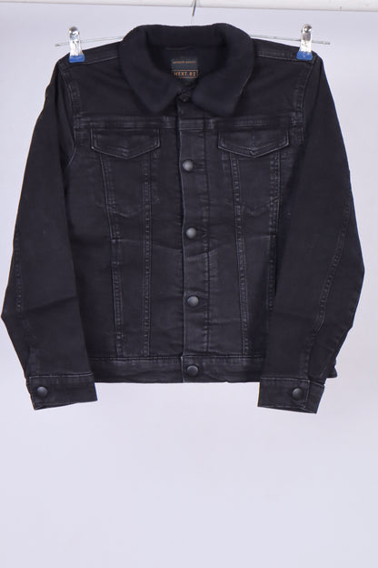 Next 82 Kids’ Premium Black Borg-Lined Denim Jacket