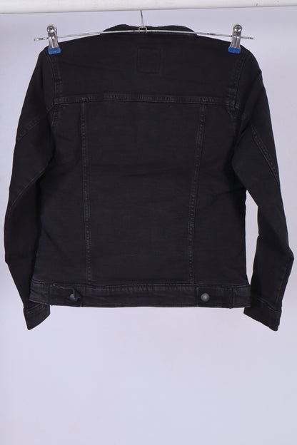 Next 82 Kids’ Premium Black Borg-Lined Denim Jacket