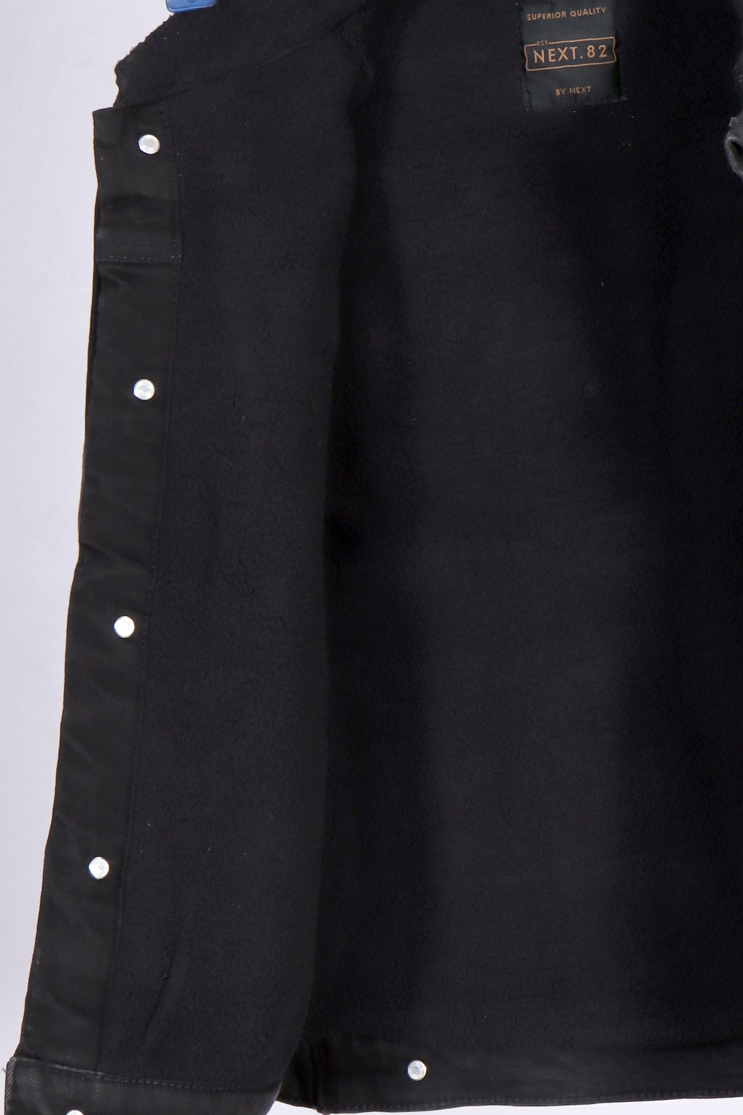 Next 82 Kids’ Premium Black Borg-Lined Denim Jacket