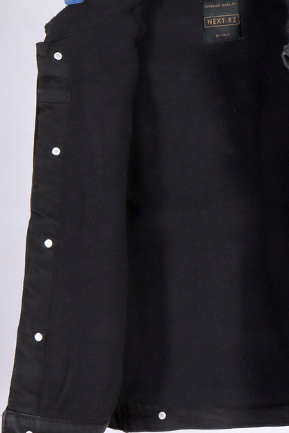 Next 82 Kids’ Premium Black Borg-Lined Denim Jacket