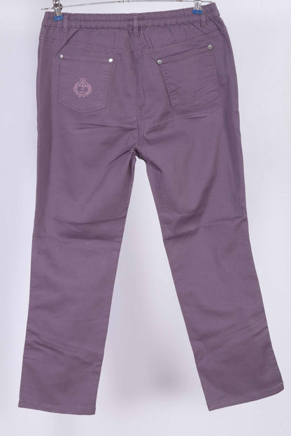 Premium Purple Cotton Jeggings