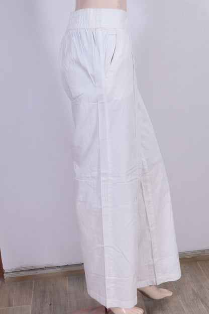 “Girl Boss” Wide Leg Pants- White