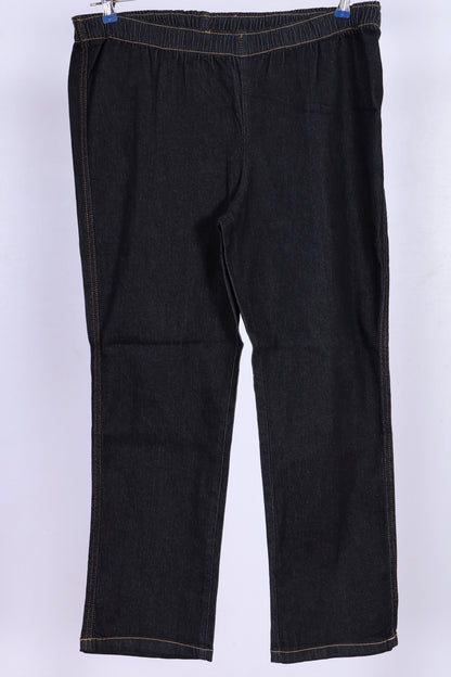 Women's High-Rise Pull-On Denim Trousers