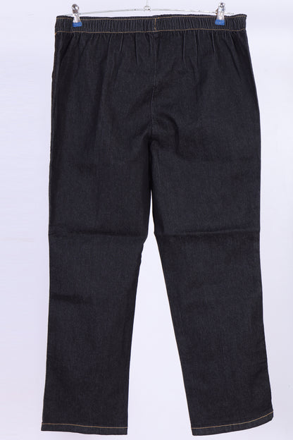 Women's High-Rise Pull-On Denim Trousers