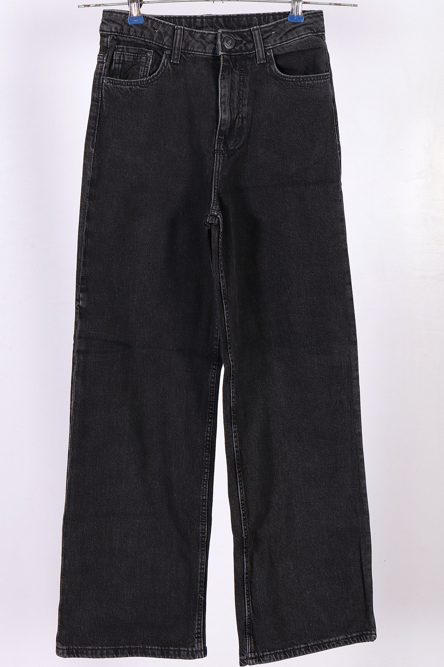 Retro-Vibe Wide Leg High-Rise Jeans