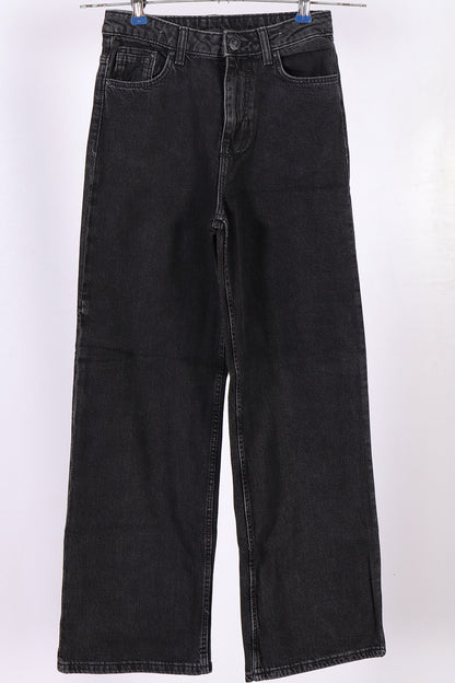 Retro-Vibe Wide Leg High-Rise Jeans