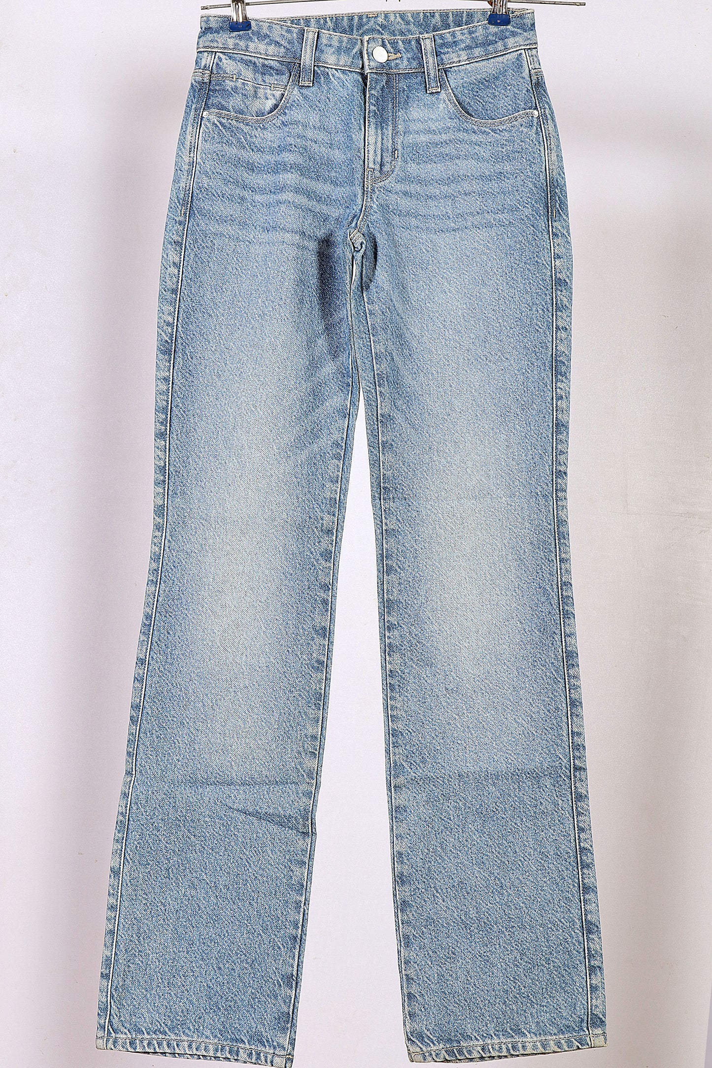 Premium High-Waisted Straight-Leg Girls' Jeans