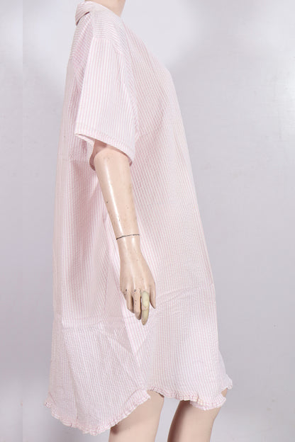 Pink & White Pinstriped Cotton Sleepshirt