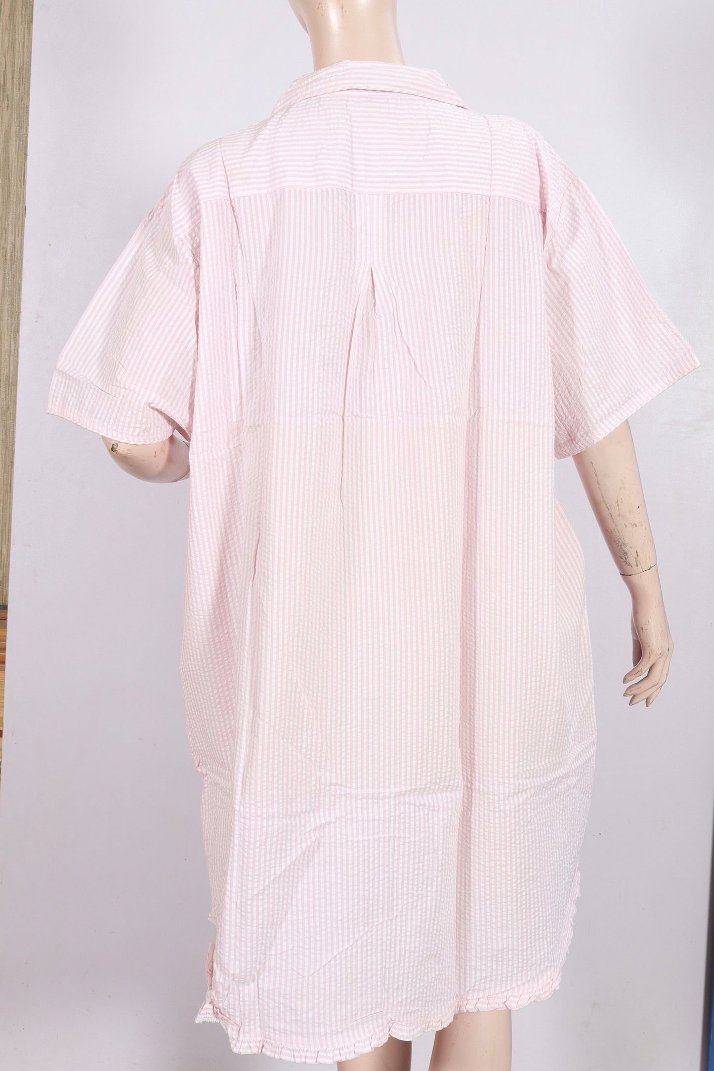 Pink & White Pinstriped Cotton Sleepshirt