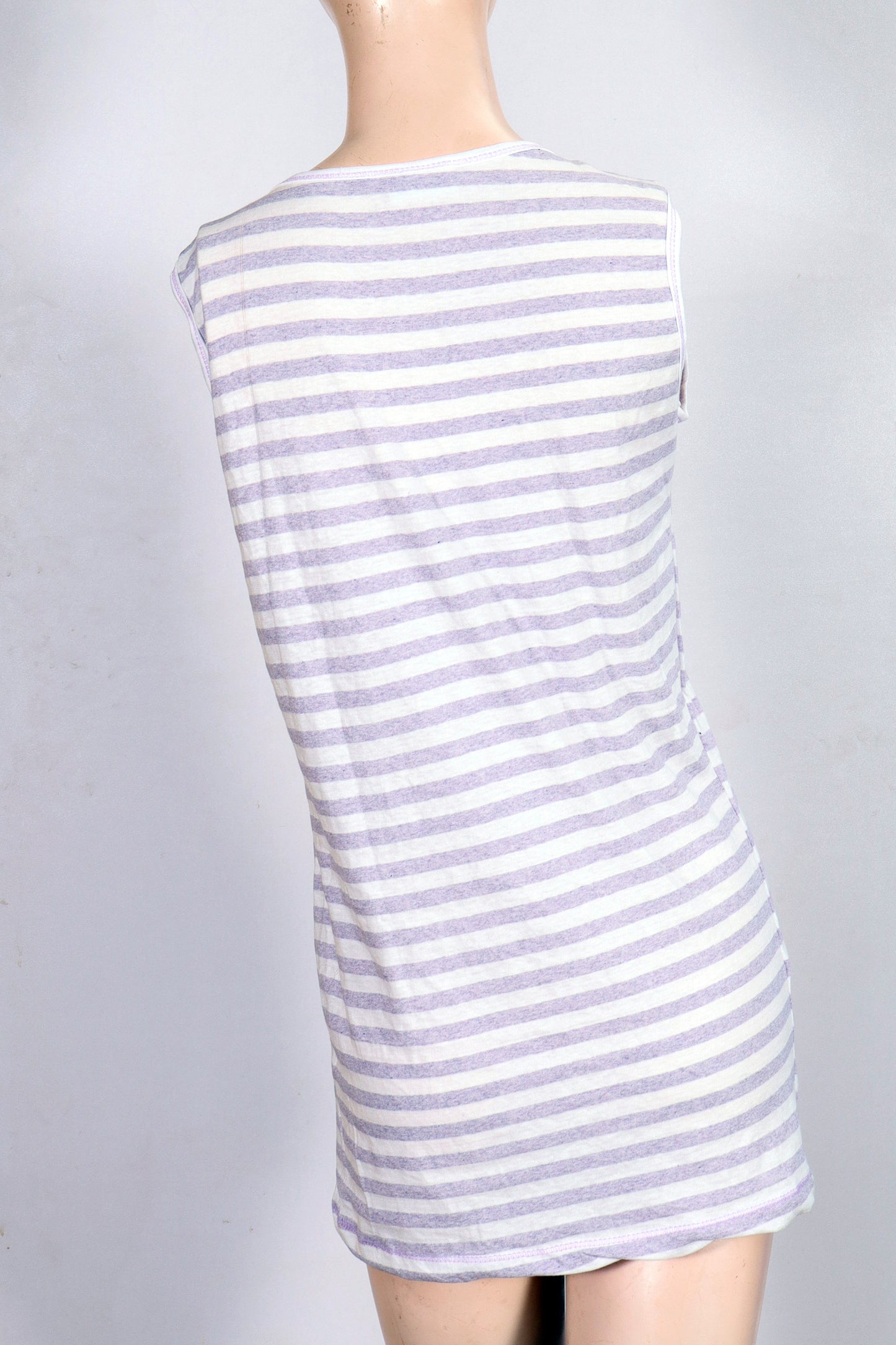 Cotton Stripe Mini Tank Dress