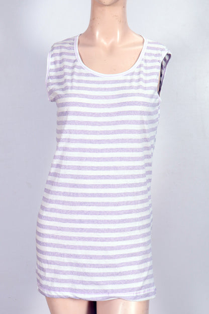 Cotton Stripe Mini Tank Dress