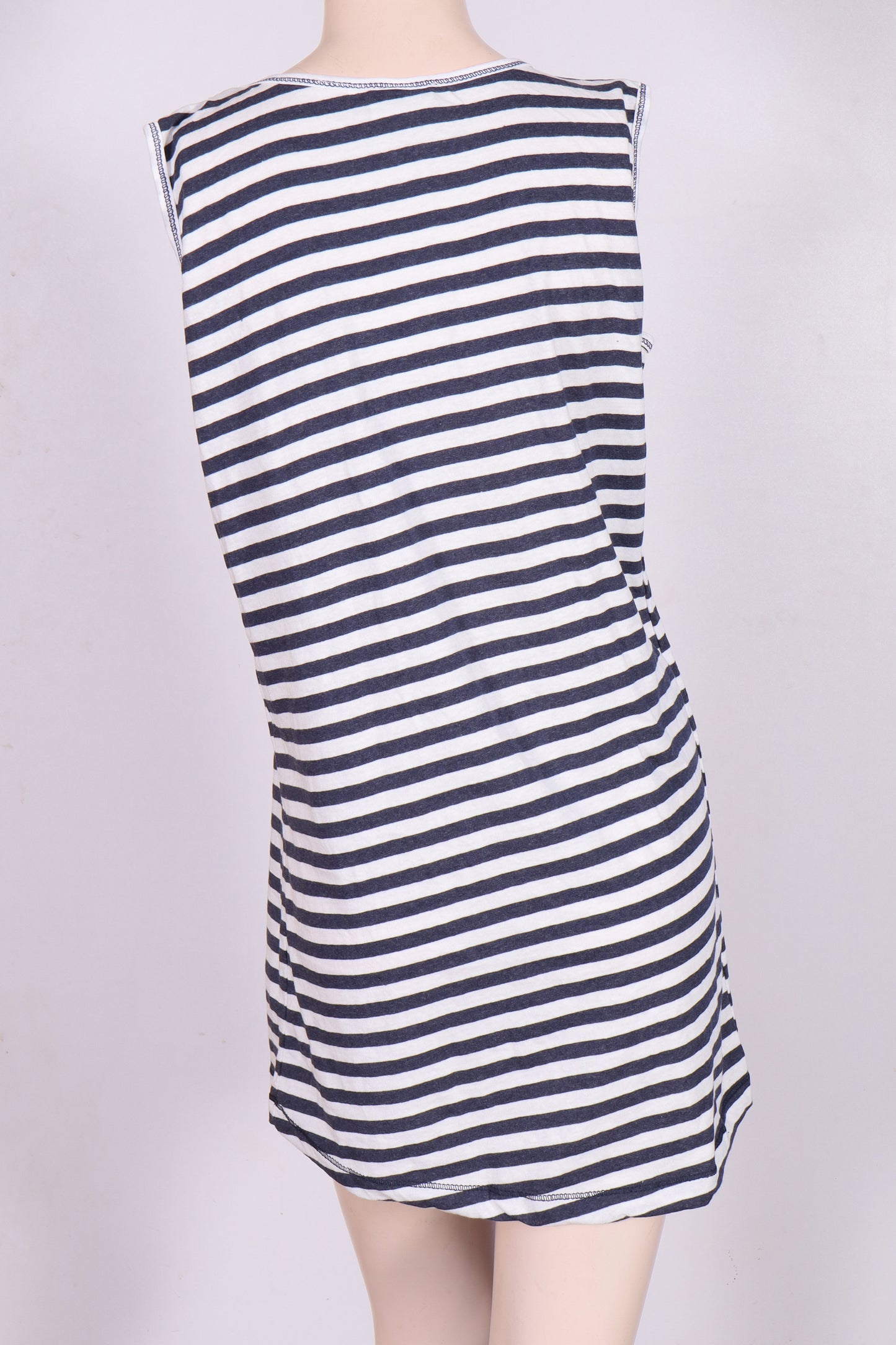 Cotton Stripe Mini Tank Dress