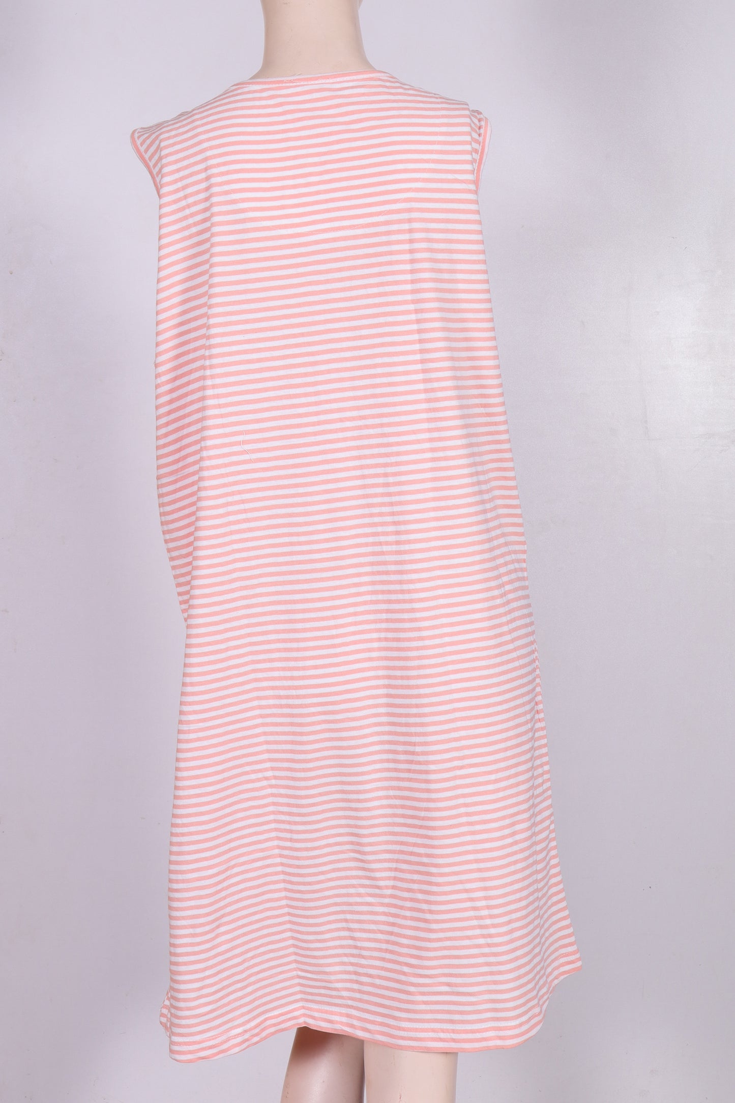 Striped Cotton Nightgown