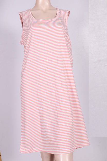 Striped Cotton Nightgown