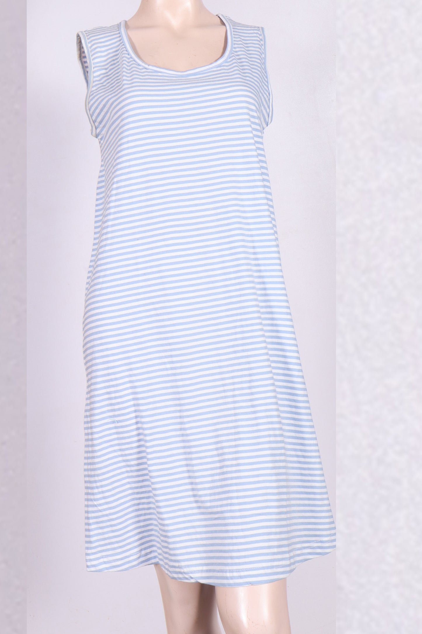 Striped Cotton Nightgown