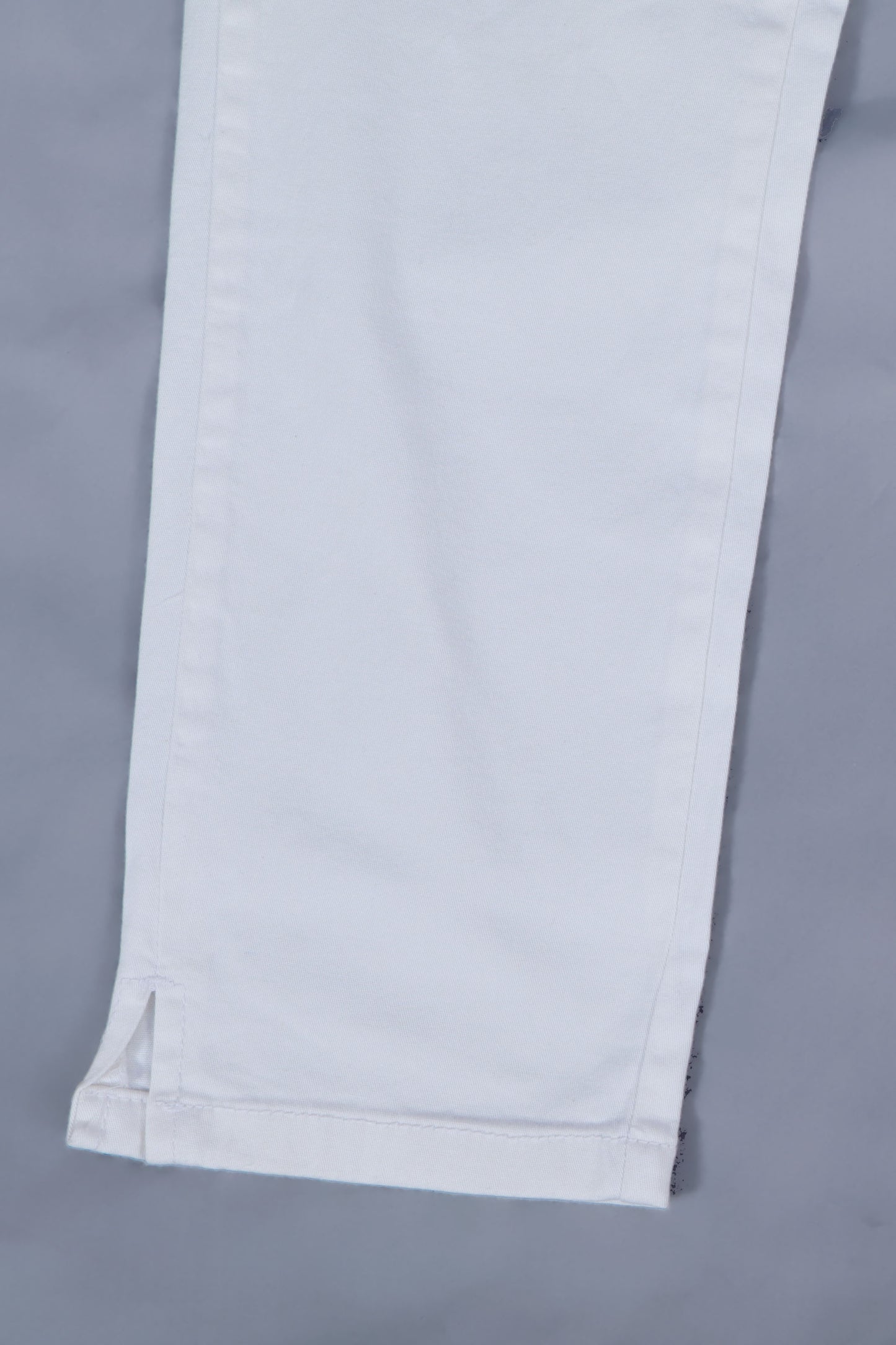 Women's Classic White Straight-Leg Cotton Pants