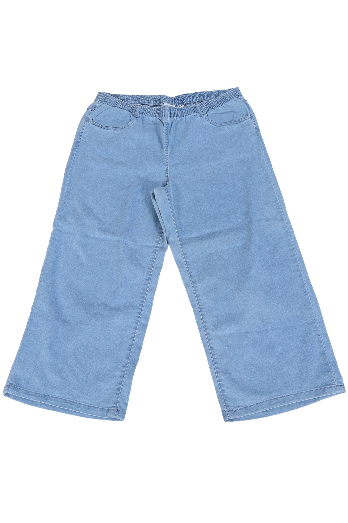 Effortless Comfort Wide-Leg Denim Culottes
