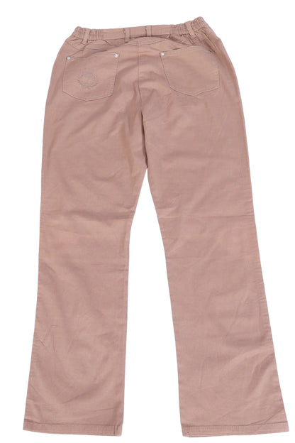 Women's Comfort-Fit Mauve Denim Trousers