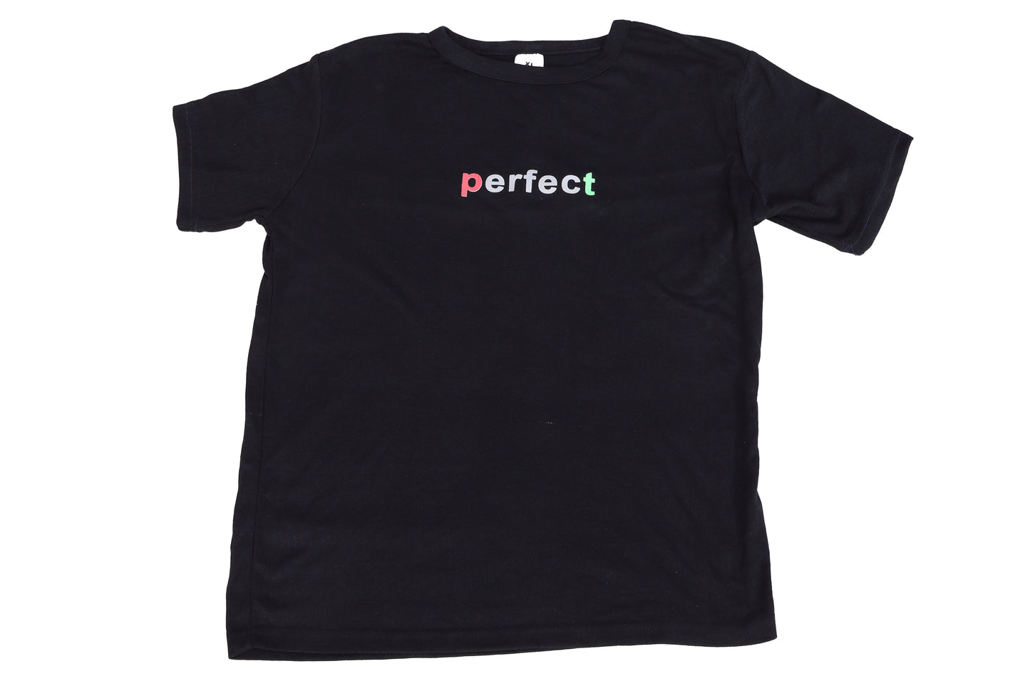 Multi-Color Graphic Tee – Black