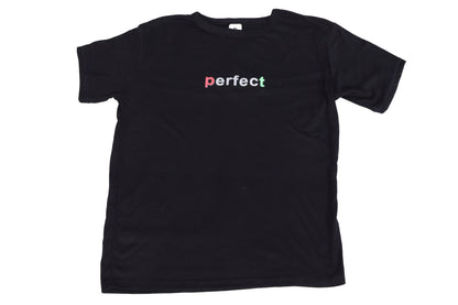 Multi-Color Graphic Tee – Black