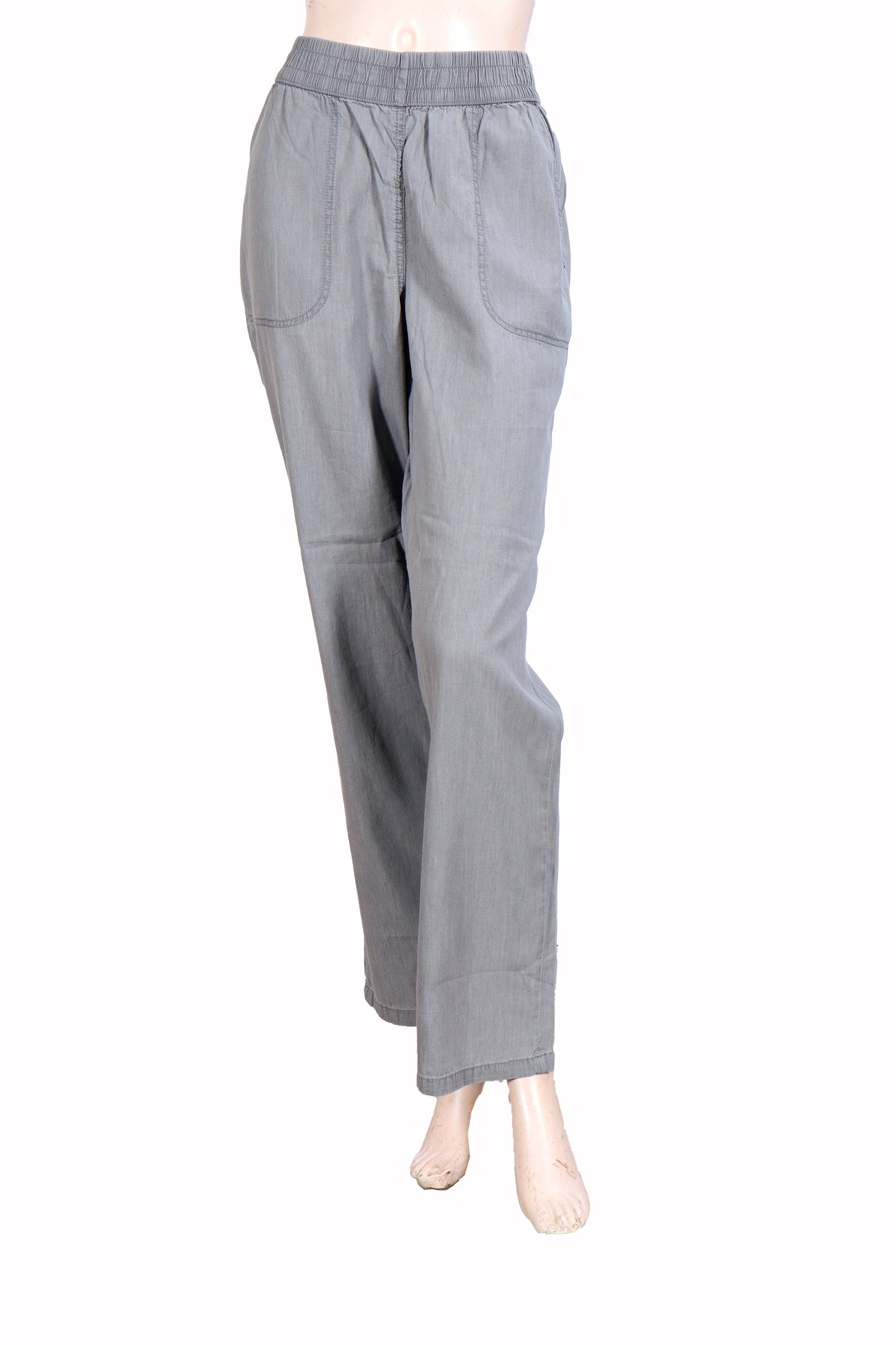 Soft Chambray  Trousers – Mineral Grey