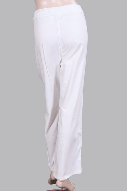 Women’s High-Waisted Cotton (Light denim)  Trousers