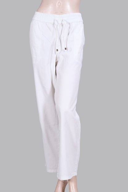 Women’s High-Waisted Cotton (Light denim)  Trousers
