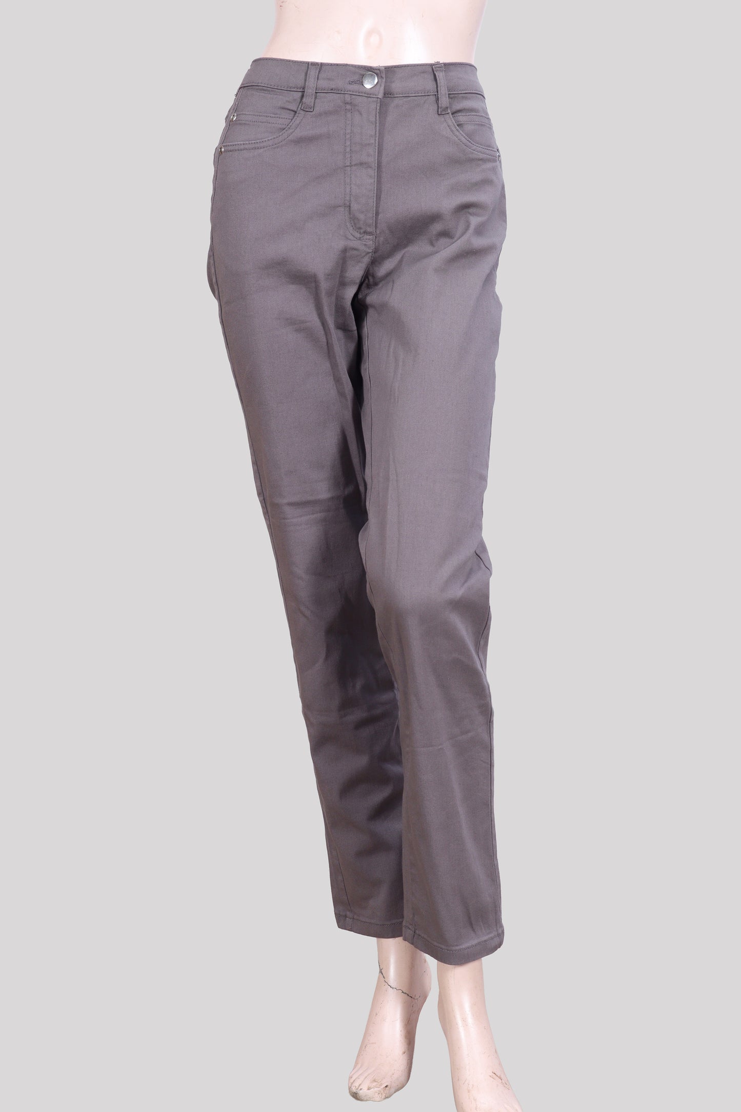 Premium High-Rise Comfort Straight-Leg Trousers