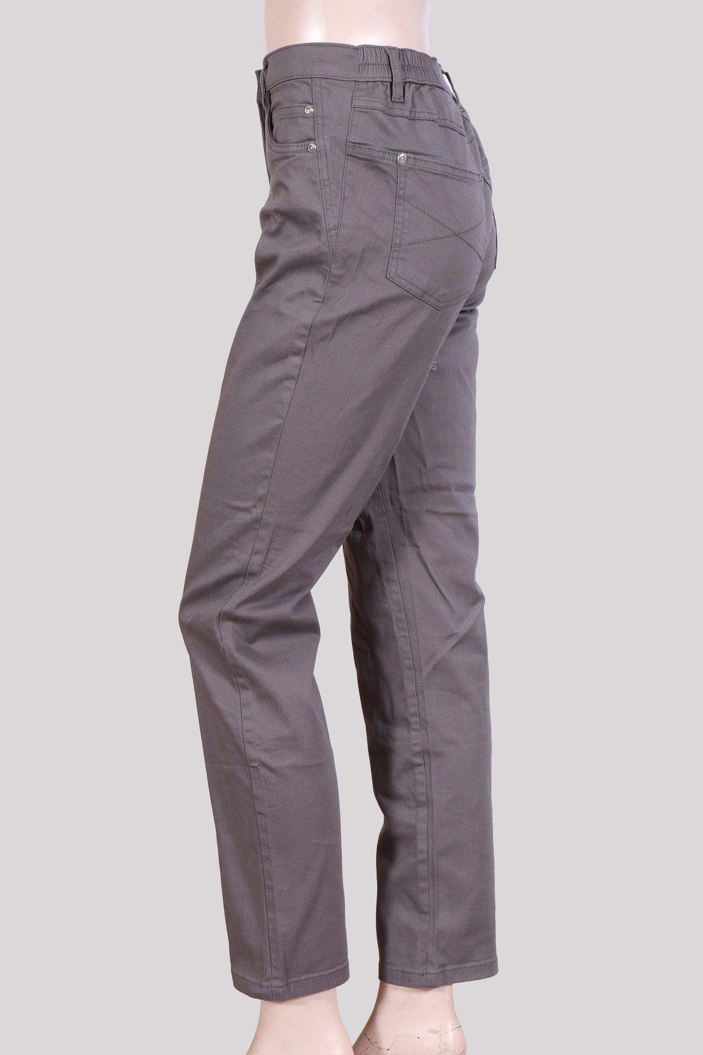 Premium High-Rise Comfort Straight-Leg Trousers