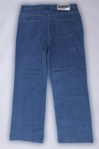 Curvy High Rise Wide Leg Jeans
