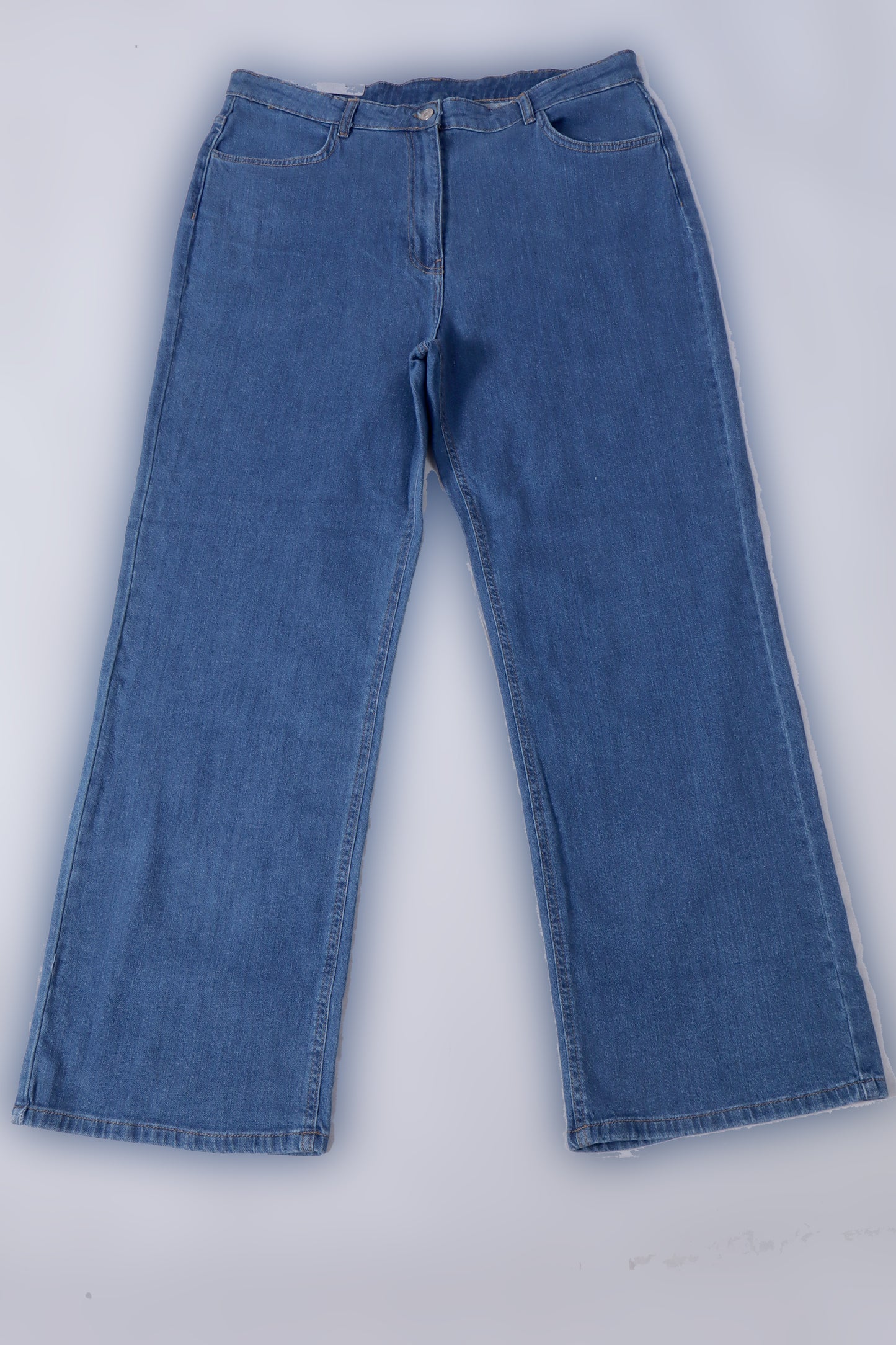 Curvy High Rise Wide Leg Jeans