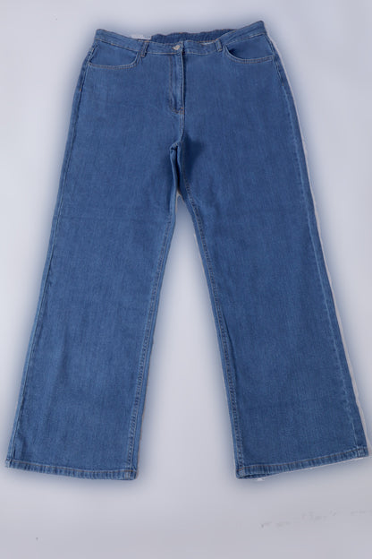 Curvy High Rise Wide Leg Jeans