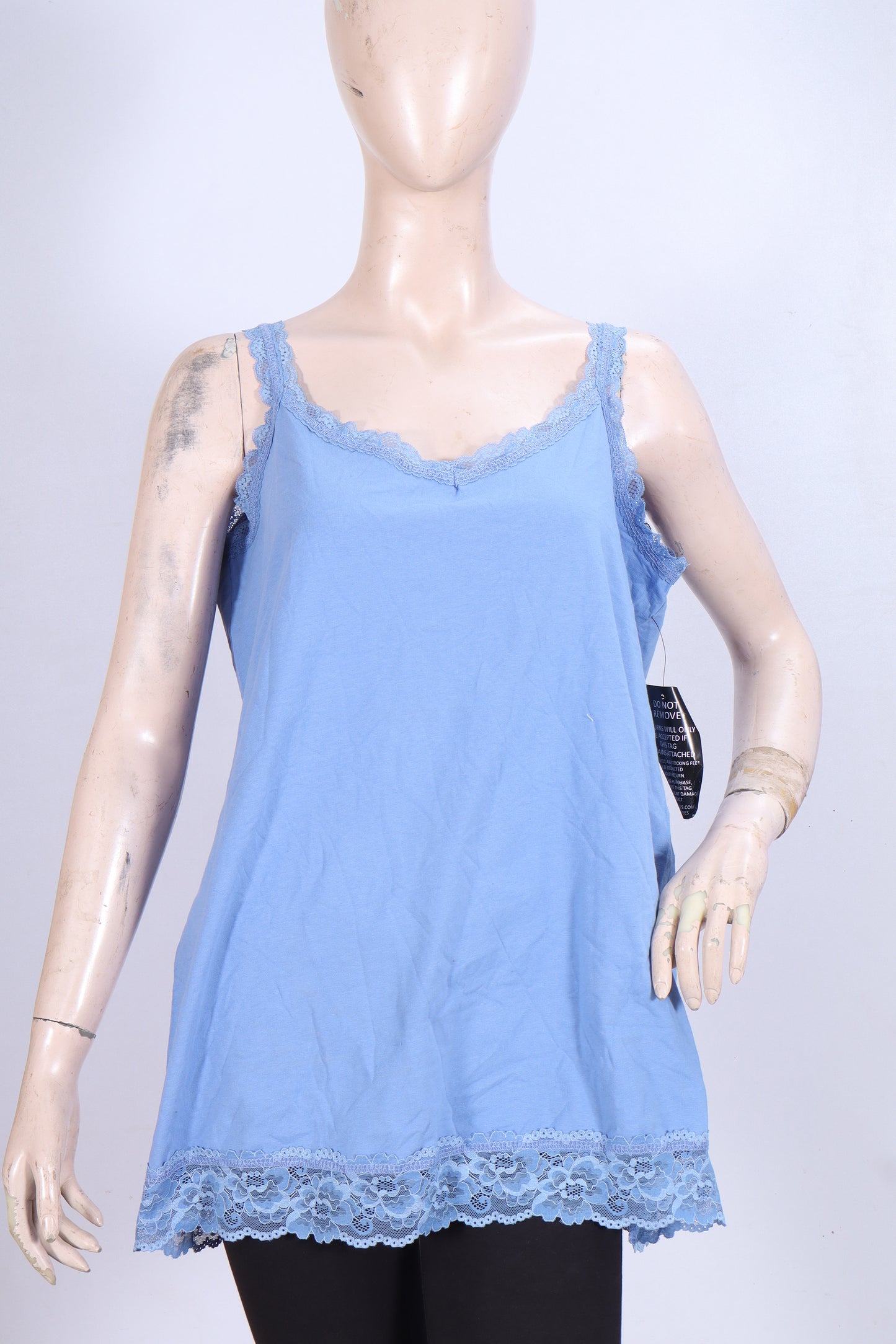 Feminine Lace-Trim Camisole
