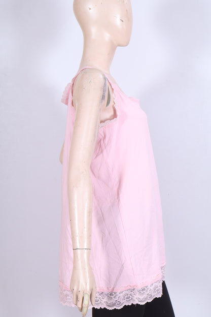Feminine Lace-Trim Camisole
