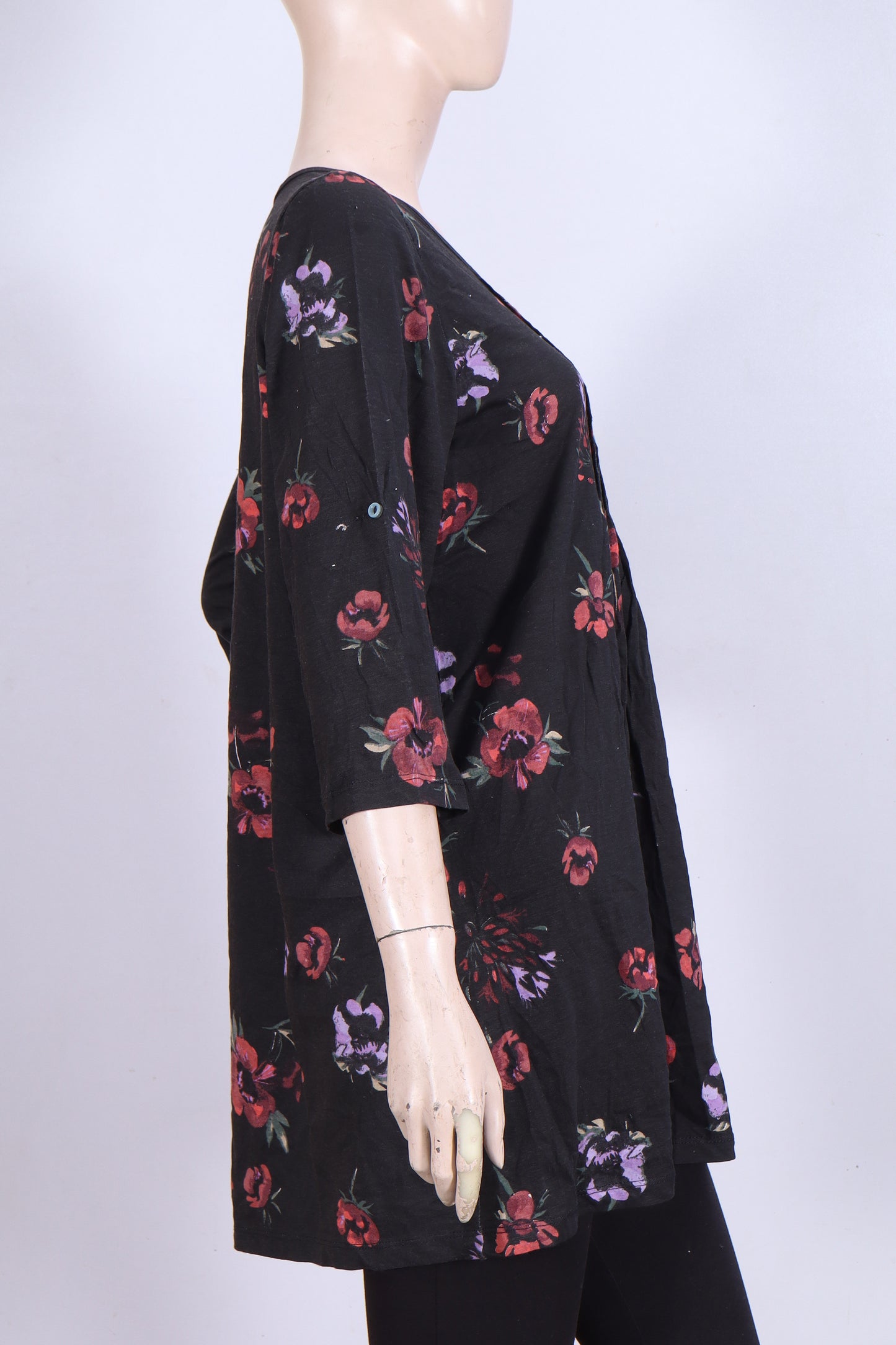 Floral Fusion Pleated Tunic