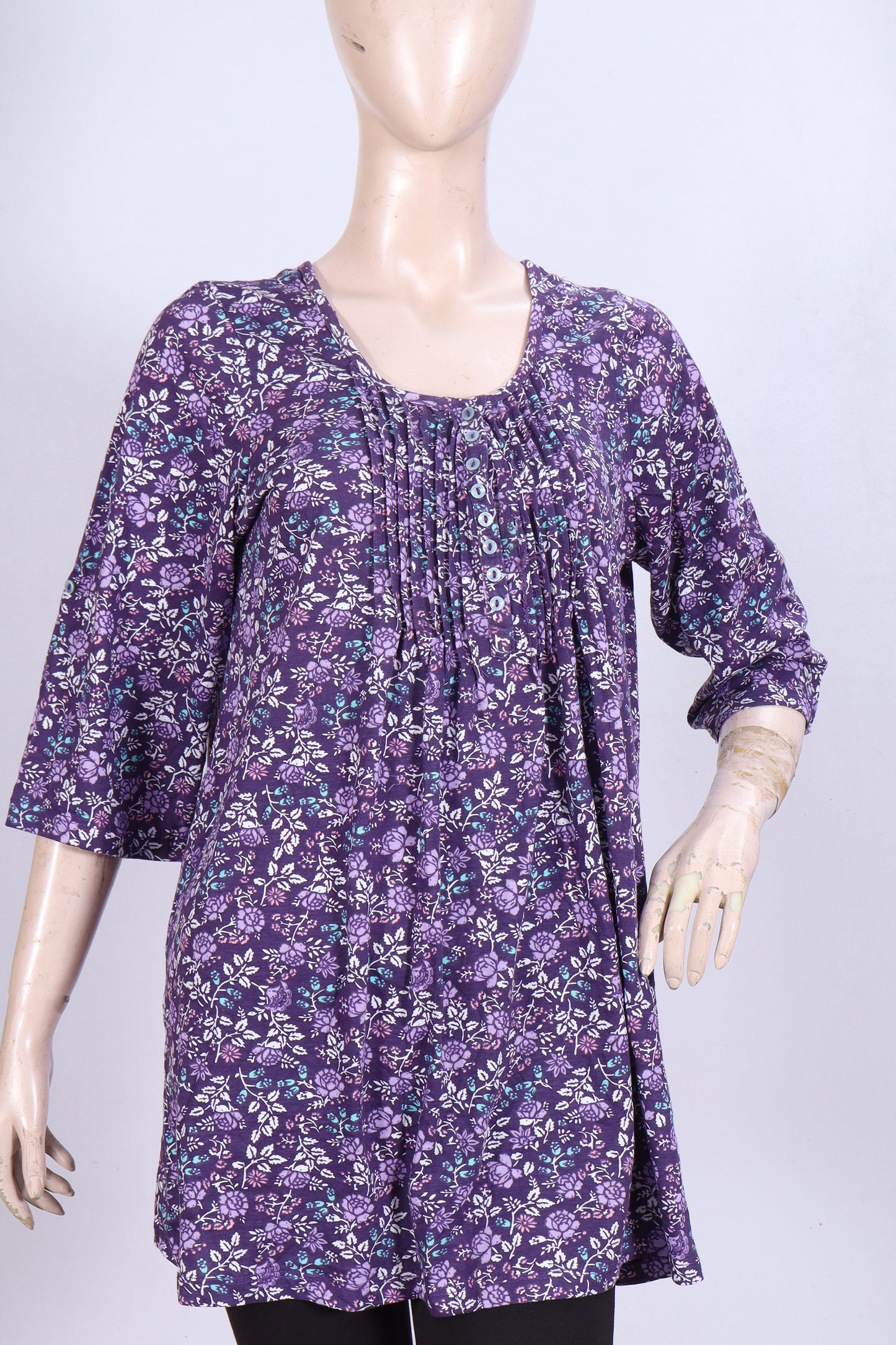 Soft Floral Single Jersey Tunic