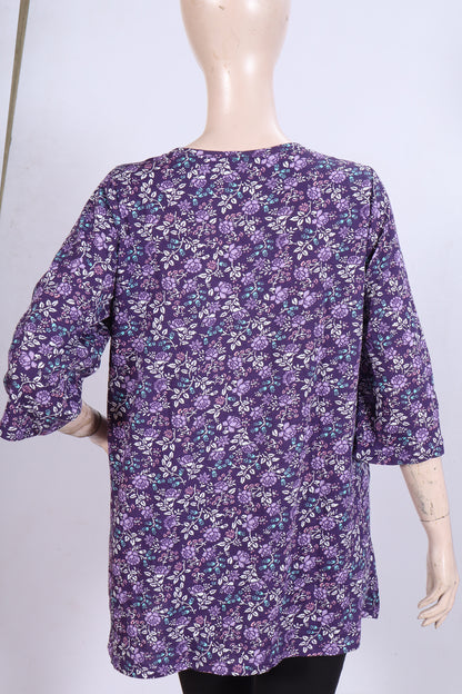 Soft Floral Single Jersey Tunic
