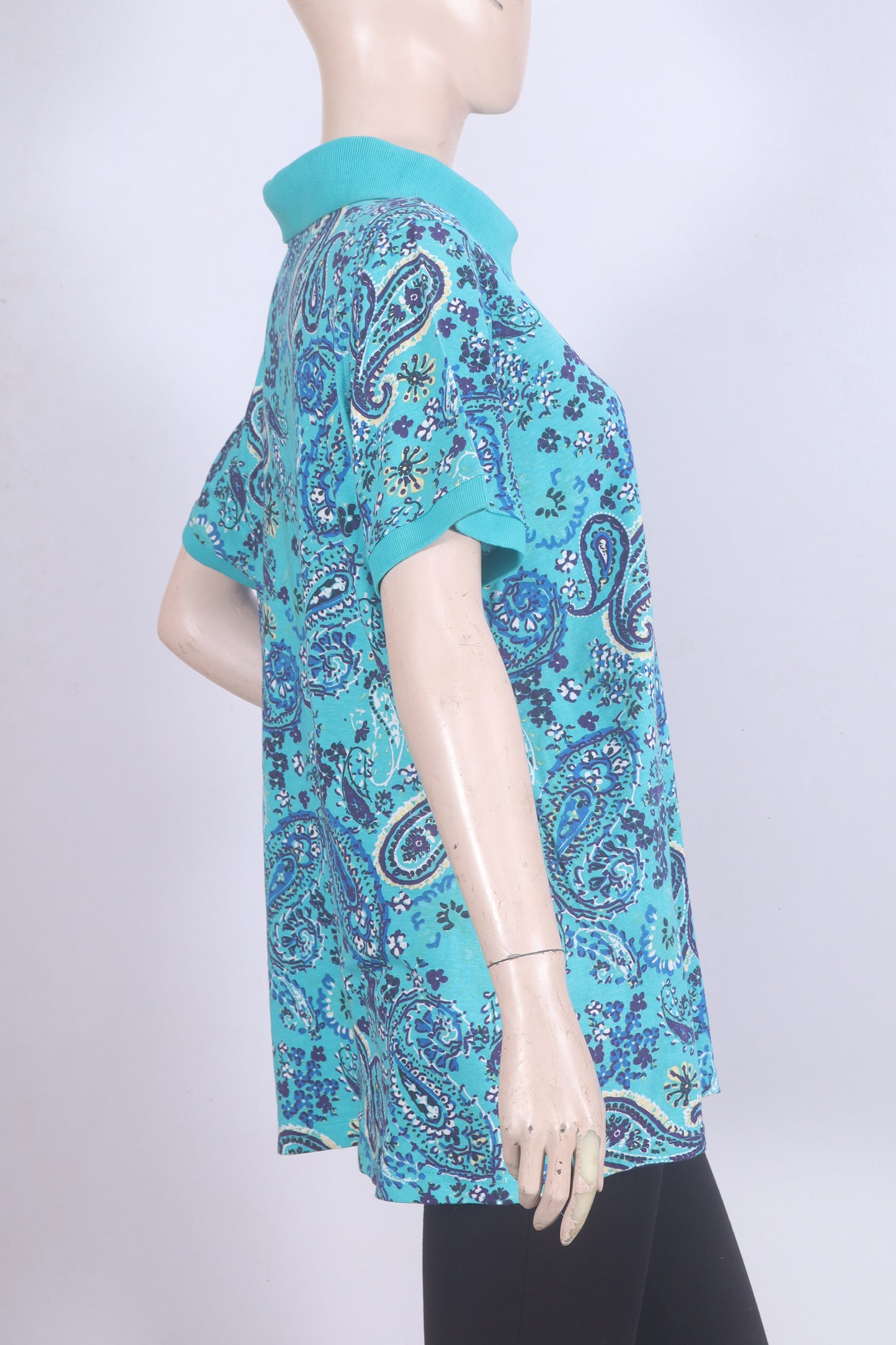 Vibrant Paisley Single Jersey Polo