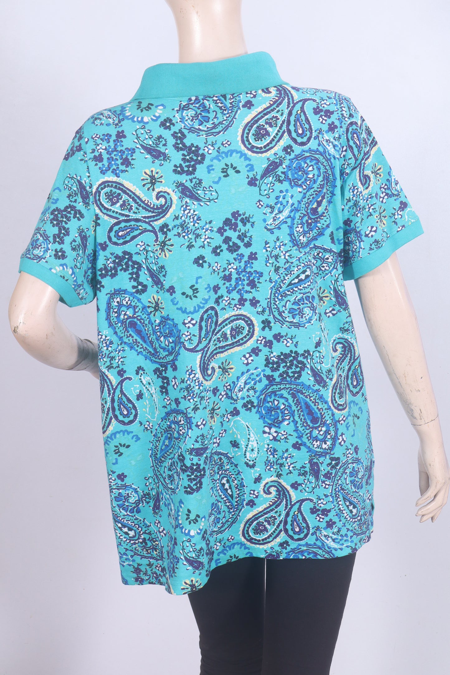 Vibrant Paisley Single Jersey Polo