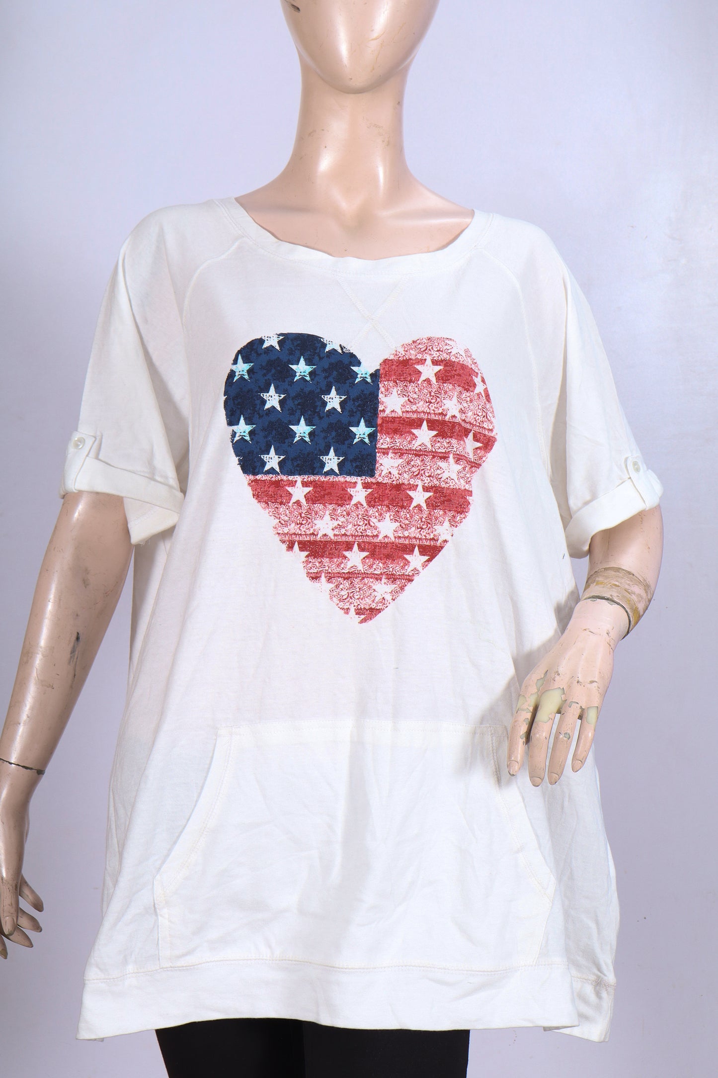 American Heart Patriotic Oversized Tee